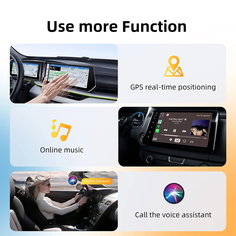 Pro Wireless CarPlay Adapter Canada | Plug & Play
iPhone Android Auto