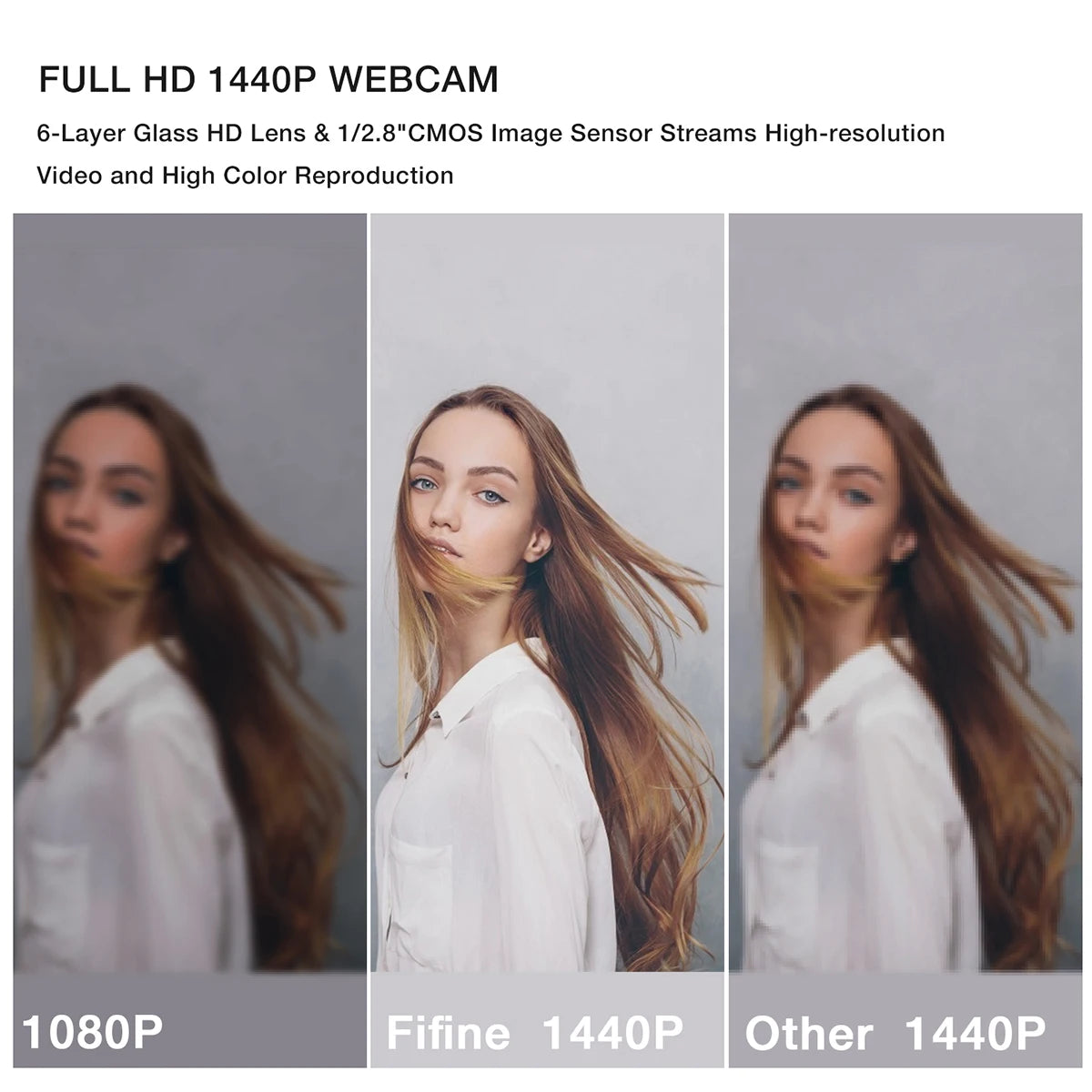 ClearView™ 2K Webcam Canada | 1440P HD Streaming Camera 
USB Plug & Play
