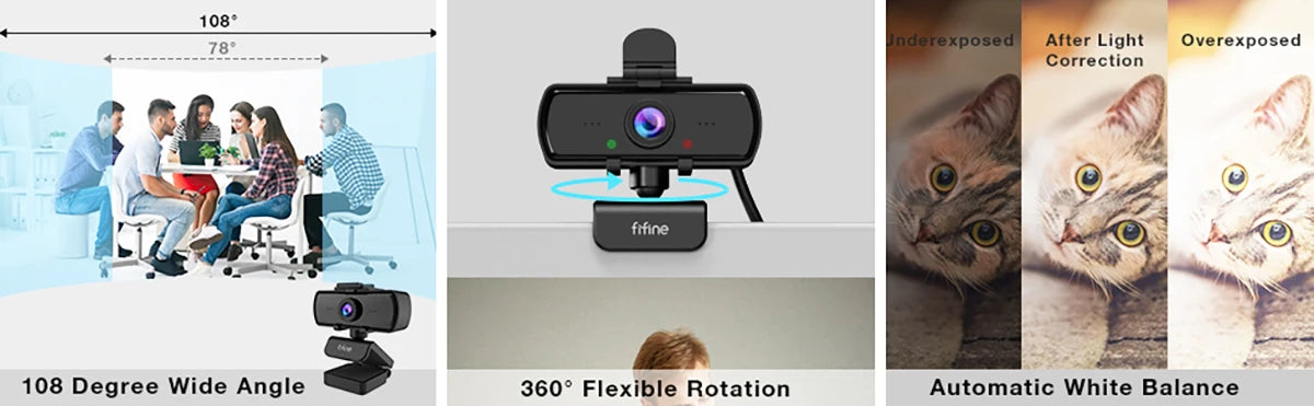 ClearView™ 2K Webcam Canada | 1440P HD Streaming Camera 
USB Plug & Play