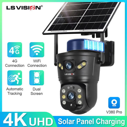 GuardVision™ 4G Solar Security Camera Canada | 8MP 
Outdoor WiFi CCTV Night Vision