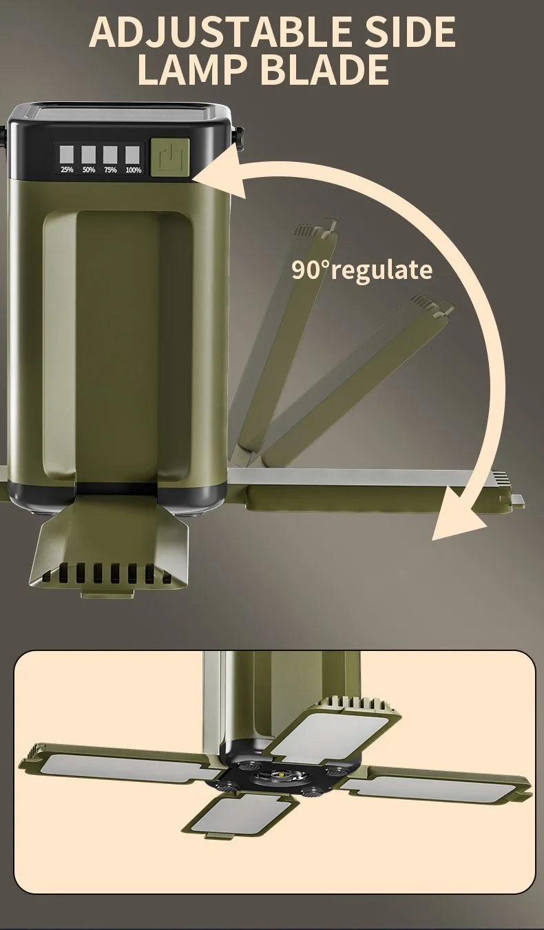 NorthLantern™ Solar Camping Lantern Canada | Foldable 
4-Panel Outdoor Emergency Light