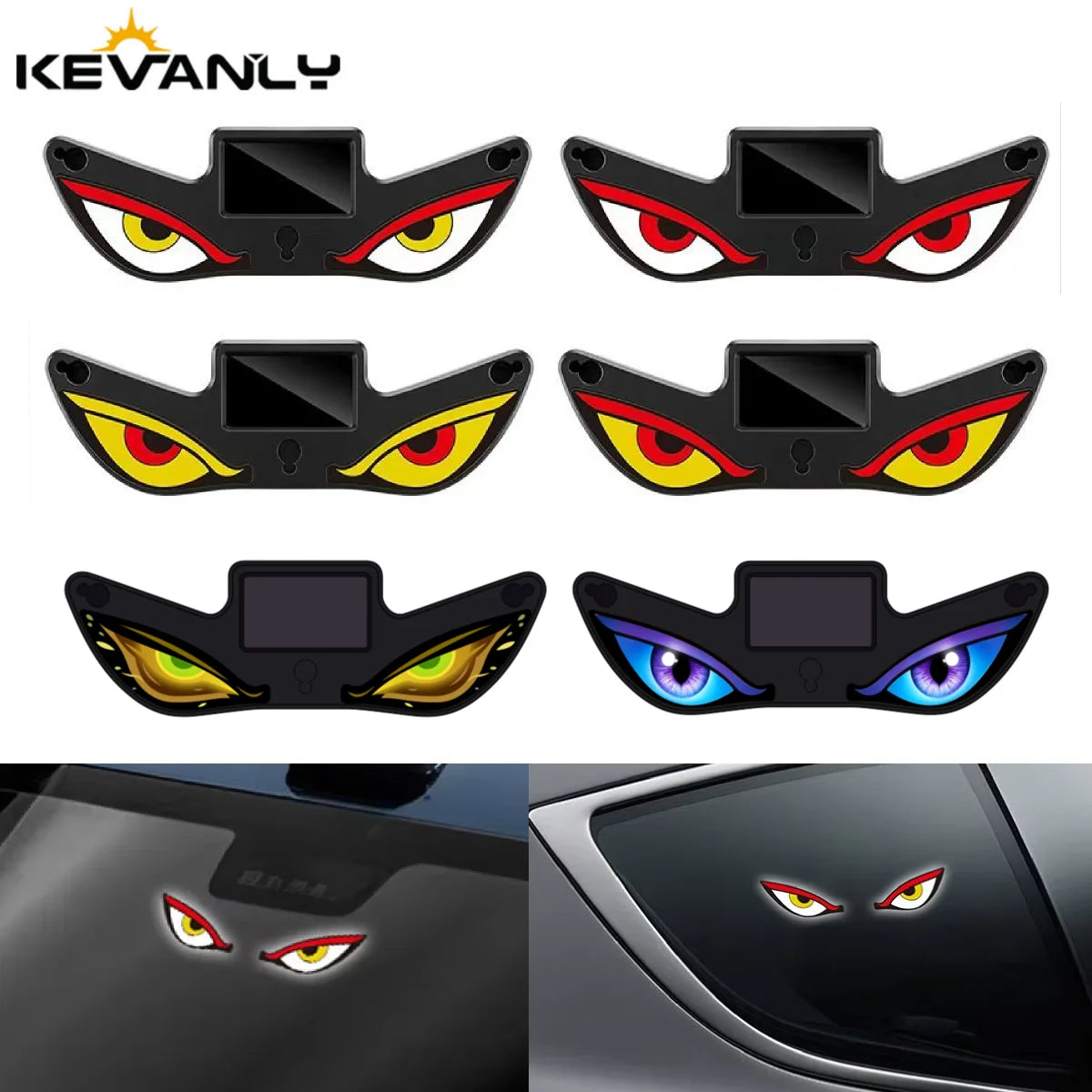 DemonEye™ Solar-Powered Wireless LED Ambient Light | Breathing Atmosphere Window & Dash Lamp