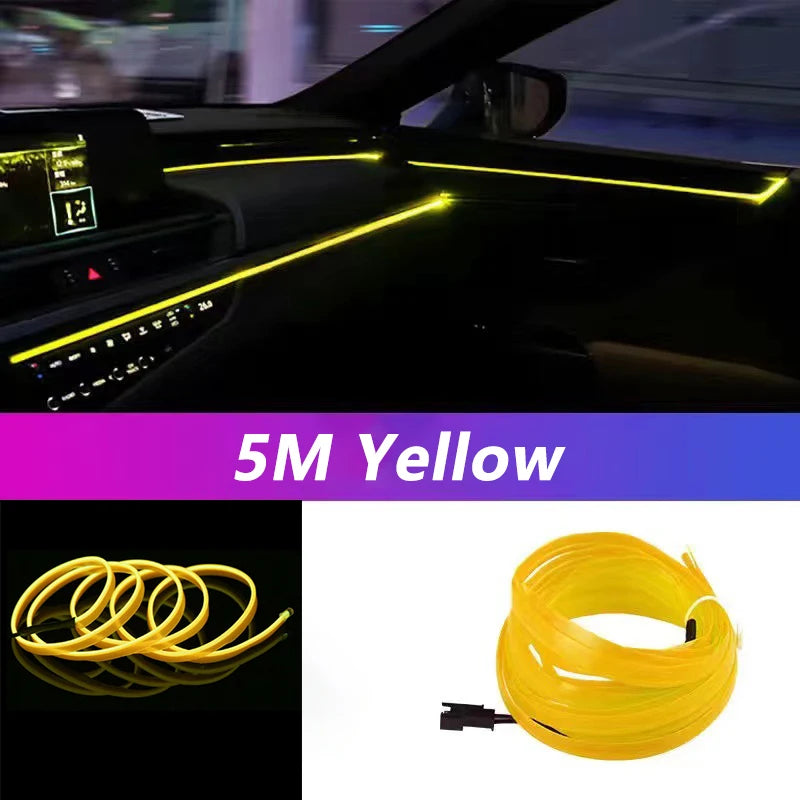 NeonDrive 5M Car Interior LED Strip Canada | USB RGB 
Ambient Light Car Decoration