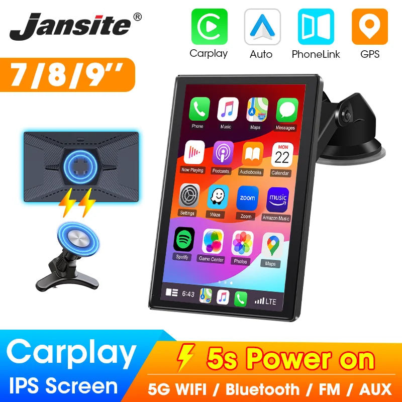 Pro 9" Wireless CarPlay Screen Android Auto Universal