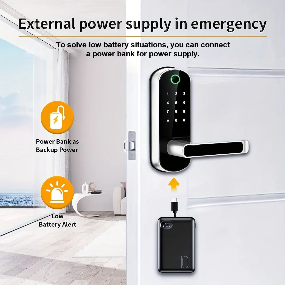 Smart Fingerprint Lock – Keyless Biometric Security for Home, Office & Cabinets