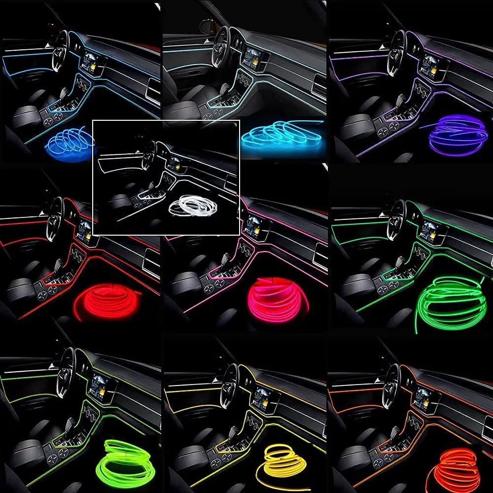 NeonDrive 5M Car Interior LED Strip Canada | USB RGB 
Ambient Light Car Decoration