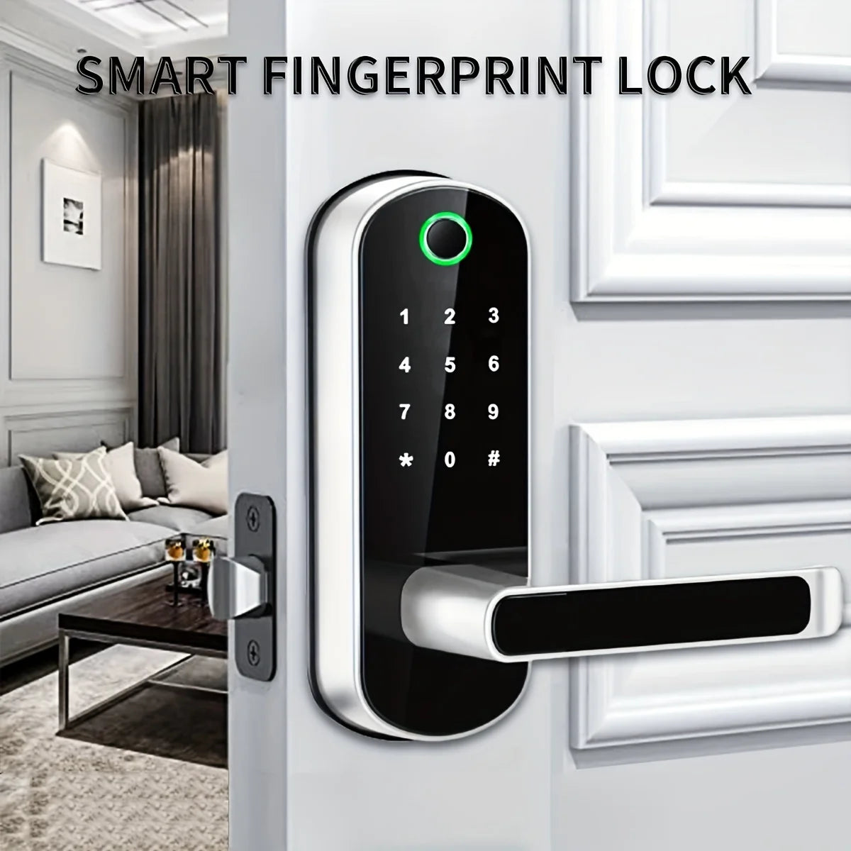 Smart Fingerprint Lock – Keyless Biometric Security for Home, Office & Cabinets