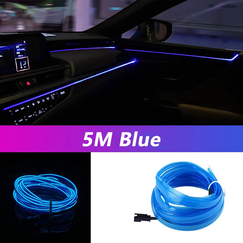 NeonDrive 5M Car Interior LED Strip Canada | USB RGB 
Ambient Light Car Decoration