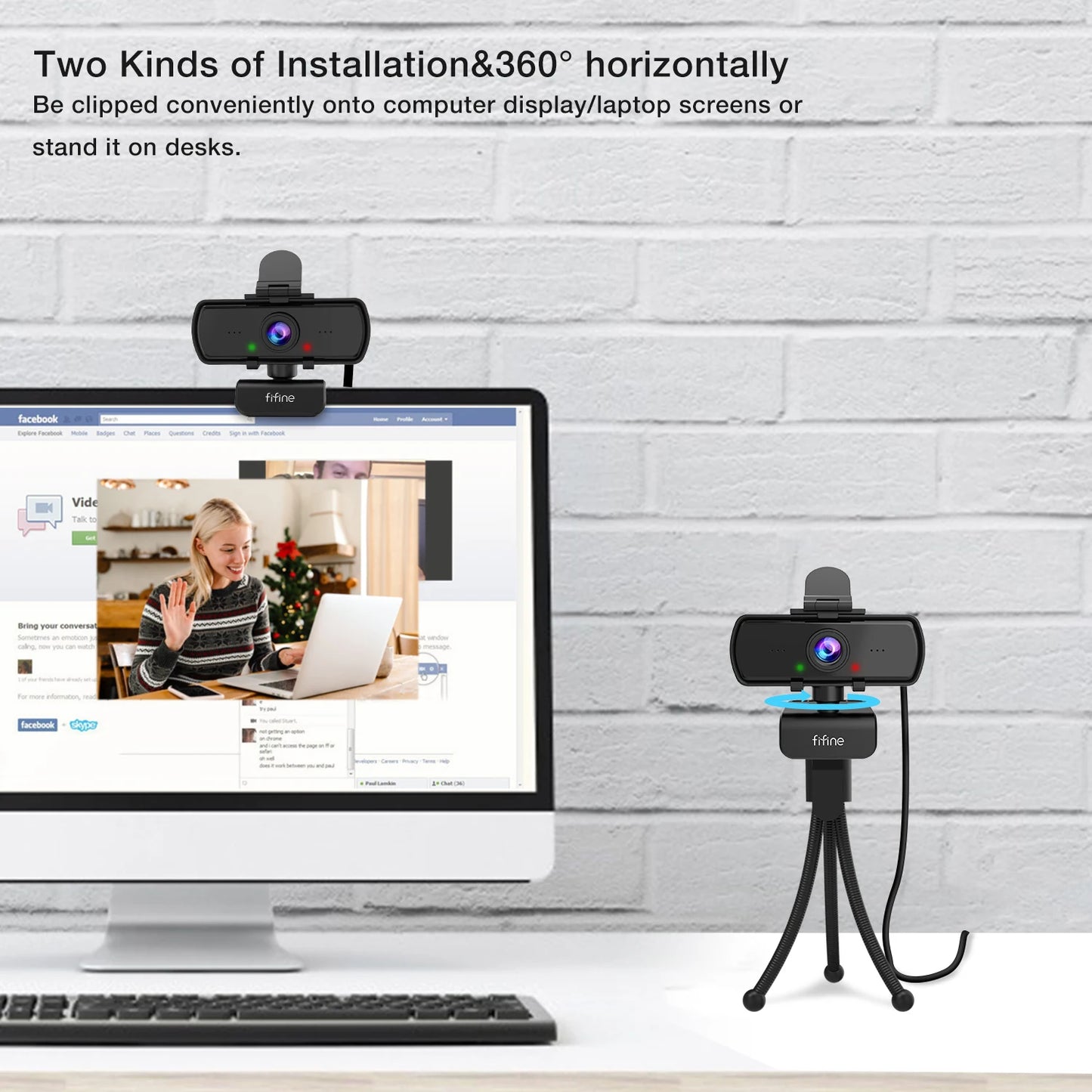 ClearView™ 2K Webcam Canada | 1440P HD Streaming Camera 
USB Plug & Play