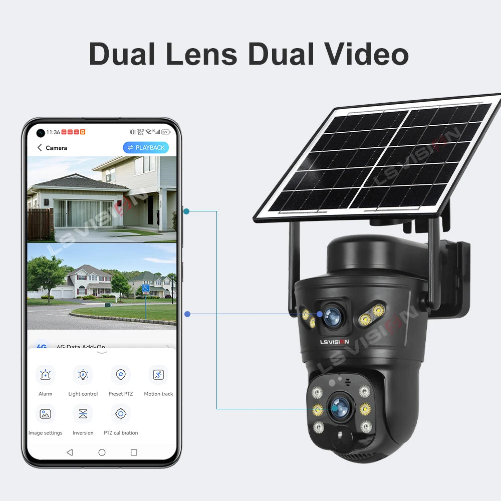 GuardVision™ 4G Solar Security Camera Canada | 8MP 
Outdoor WiFi CCTV Night Vision