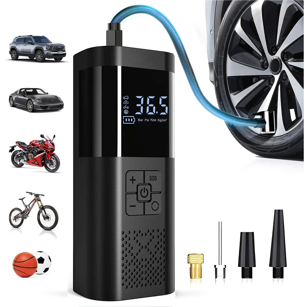 Pro Portable Tire Inflator Canada | 150PSI Digital 
Air Compressor Car Bike