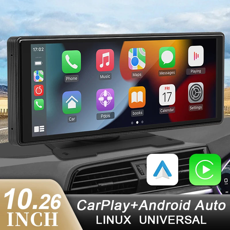 DriveView™ 10.26" Wireless CarPlay & Android Auto Smart Screen | Dash Mirror Camera & Multimedia Player