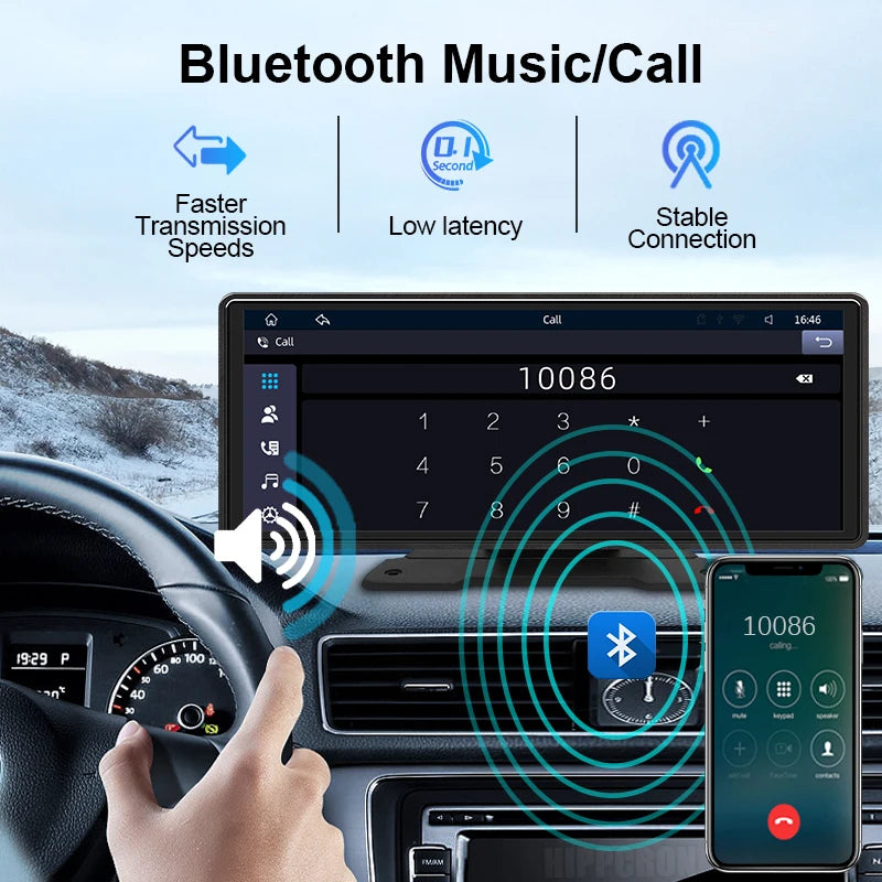 DriveView™ 10.26" Wireless CarPlay & Android Auto Smart Screen | Dash Mirror Camera & Multimedia Player