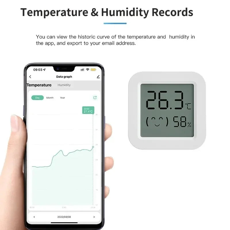 ClimaSense™ Zigbee Smart Temperature Humidity Sensor 
Canada | Alexa Google Home Tuya