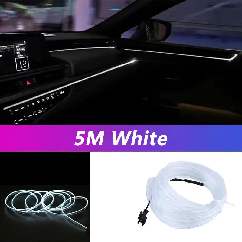 NeonDrive 5M Car Interior LED Strip Canada | USB RGB 
Ambient Light Car Decoration