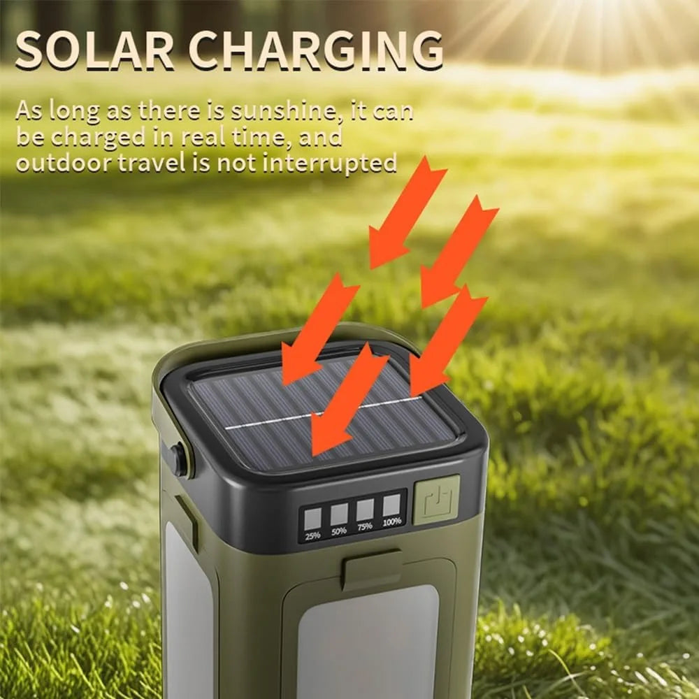 NorthLantern™ Solar Camping Lantern Canada | Foldable 
4-Panel Outdoor Emergency Light