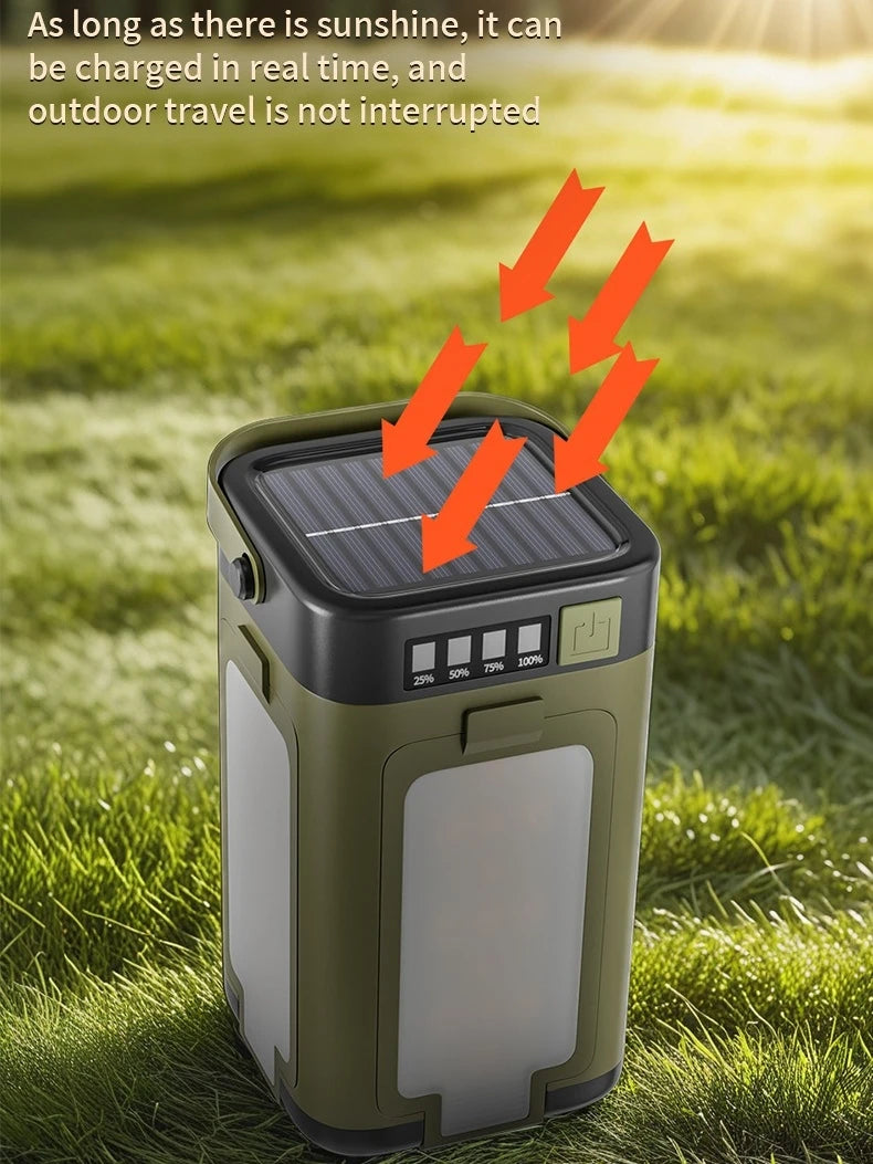 NorthLantern™ Solar Camping Lantern Canada | Foldable 
4-Panel Outdoor Emergency Light