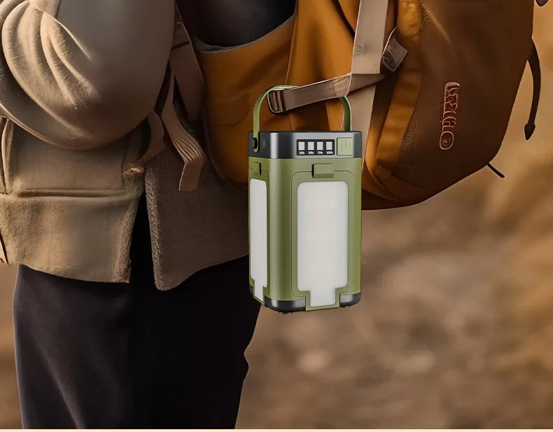 NorthLantern™ Solar Camping Lantern Canada | Foldable 
4-Panel Outdoor Emergency Light