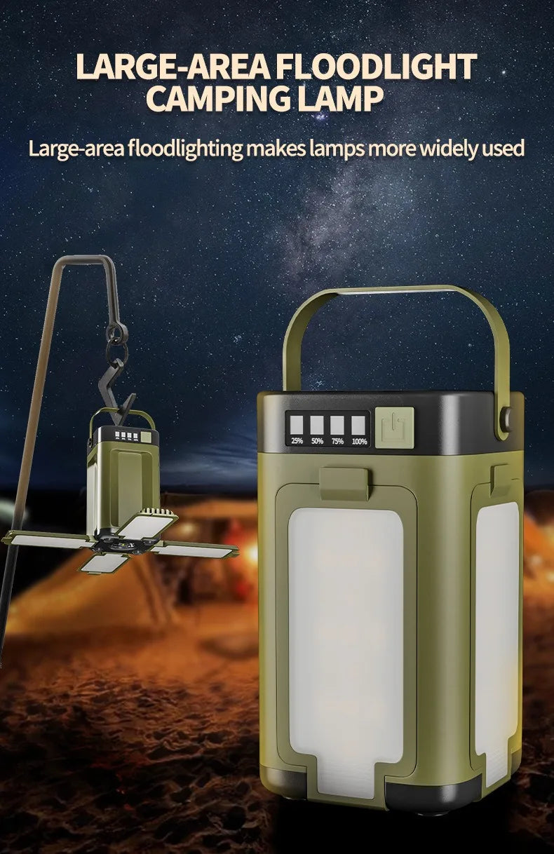 NorthLantern™ Solar Camping Lantern Canada | Foldable 
4-Panel Outdoor Emergency Light