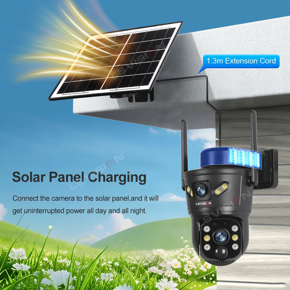 GuardVision™ 4G Solar Security Camera Canada | 8MP 
Outdoor WiFi CCTV Night Vision