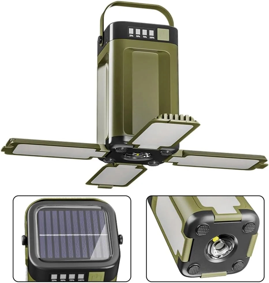 NorthLantern™ Solar Camping Lantern Canada | Foldable 
4-Panel Outdoor Emergency Light